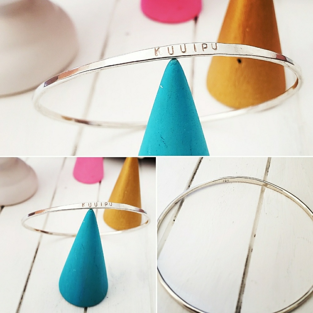 Kuuipo Bangle Bracelet Sterling Silver